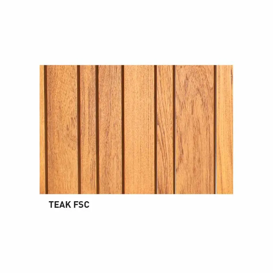 Varaschin System Außenbank in Design lackiertem Aluminium Viadurini