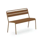 Stapelbare Gartenbank mit Struktur aus verzinktem Stahl Made in Italy - Ralph Viadurini