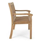 Design-Gartenbank aus Akazienholz für den Außenbereich, 2 oder 3 Sitzplätze – Roxen Viadurini