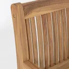 Design-Gartenbank aus Akazienholz für den Außenbereich mit 2 oder 3 Sitzplätzen – Roxen Viadurini