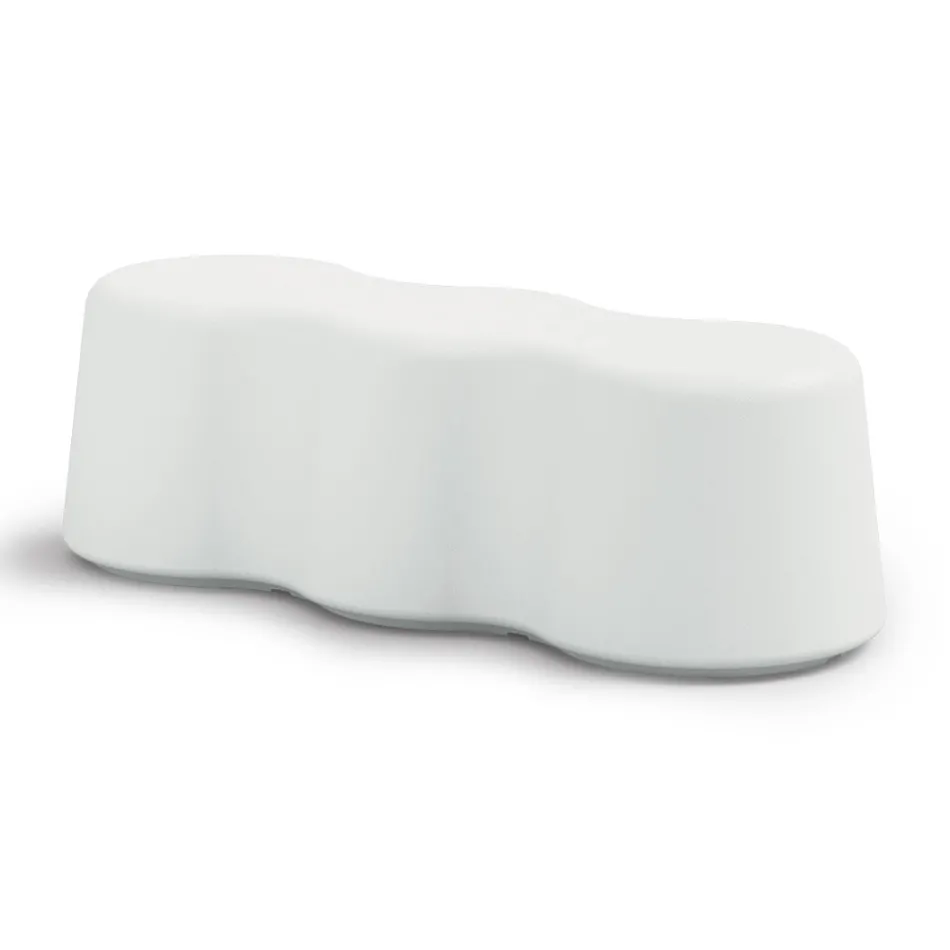 Gewellte Innenbank aus farbigem Polyethylen Made in Italy - Marion Viadurini