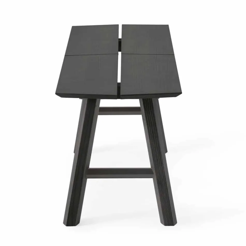 Moderne Designbank aus Eschenholz mit furniertem Sitz - Andria Viadurini