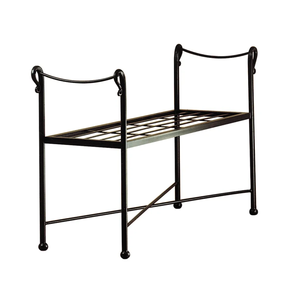 Bank aus Eisenrohr in verschiedenen Ausführungen, hergestellt in Italien – Prag Viadurini