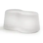 Gewellte Außenbank aus Polyethylen Made in Italy - Brenda Viadurini