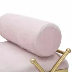 Rechteckige Bank im modernen Design aus Eisen, MDF und Stoff - Harding Viadurini