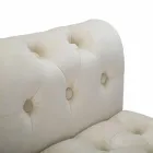 Rechteckige Bank im modernen Design aus Holz und Stoff - Theodore Viadurini