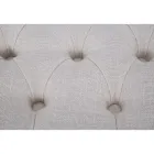 Shabby Chic Bank aus Holz mit Sitz aus gestepptem Stoff - Rocchetta Viadurini