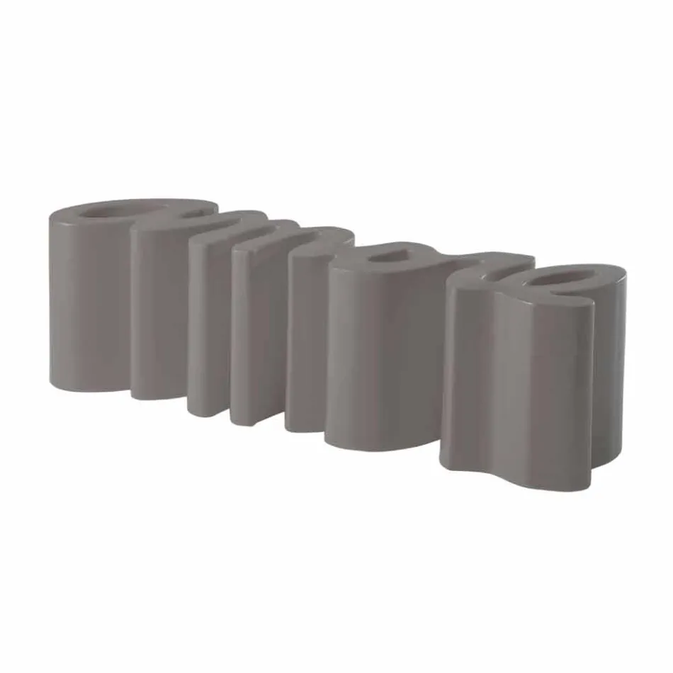 Bunte Designbank Slide Love modern in Italien hergestellt Viadurini