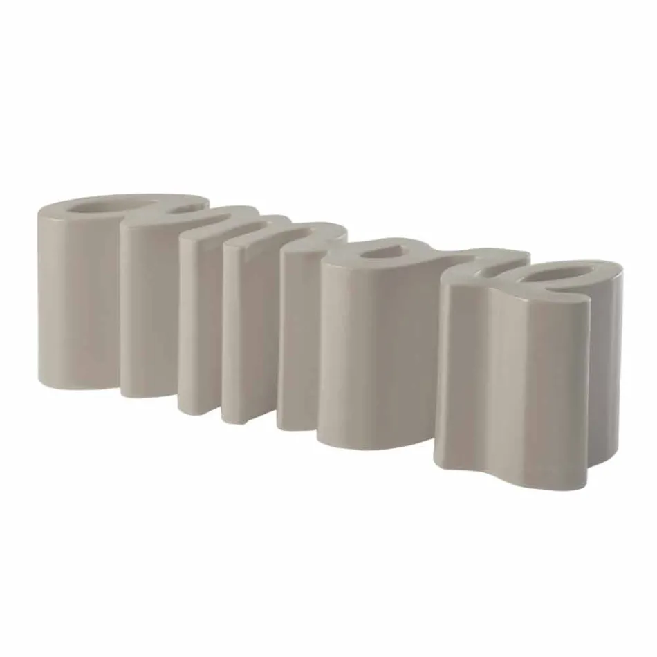 Bunte Designbank Slide Love modern in Italien hergestellt Viadurini