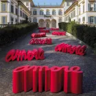 Bunte Designbank Slide Love modern in Italien hergestellt Viadurini