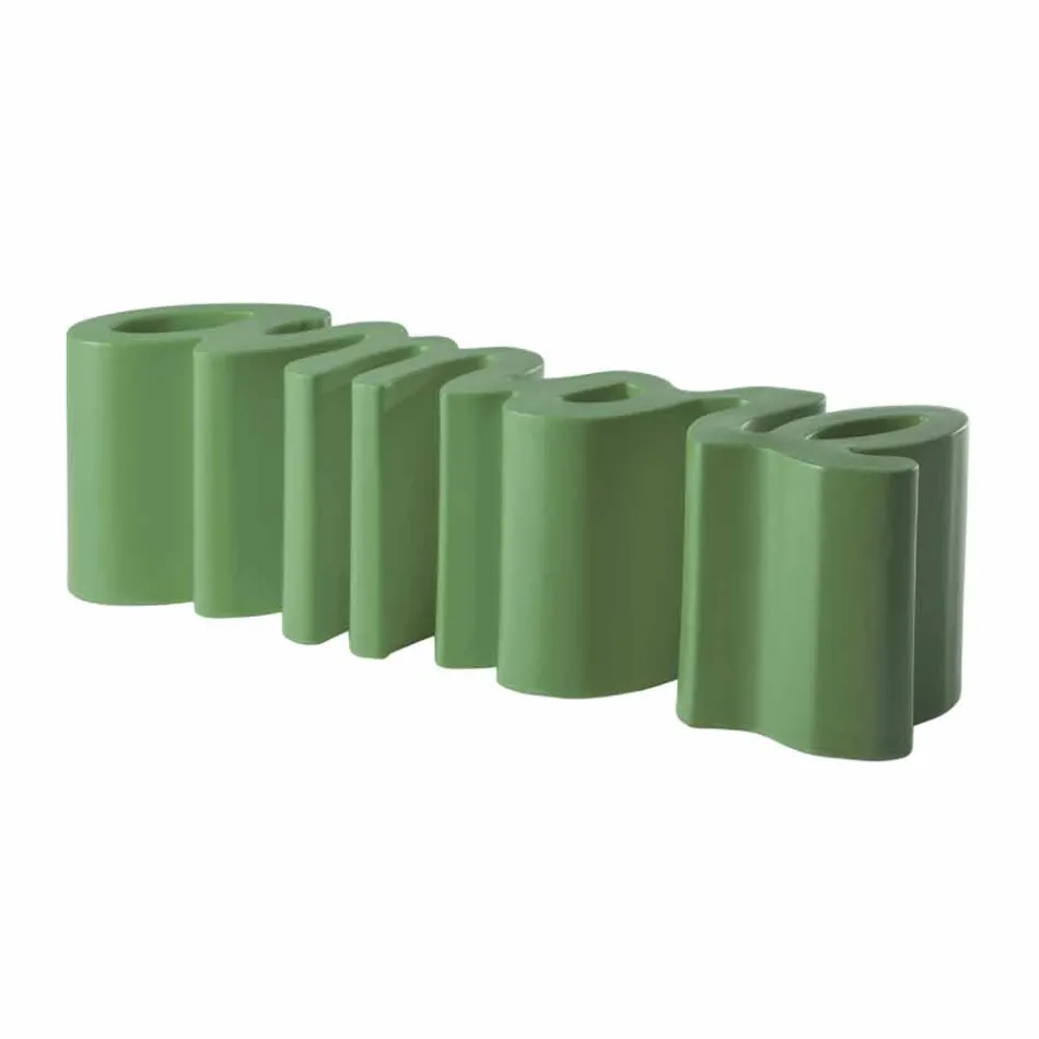 Bunte Designbank Slide Love modern in Italien hergestellt Viadurini