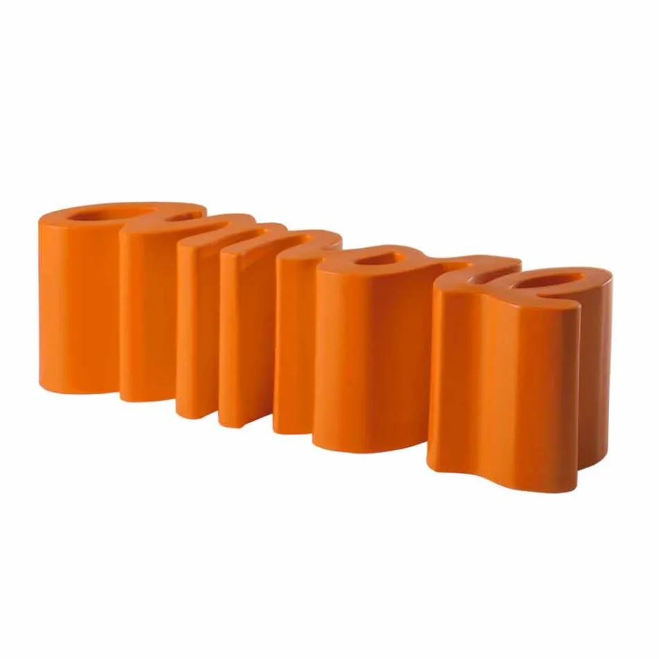 Bunte Designbank Slide Love modern in Italien hergestellt Viadurini