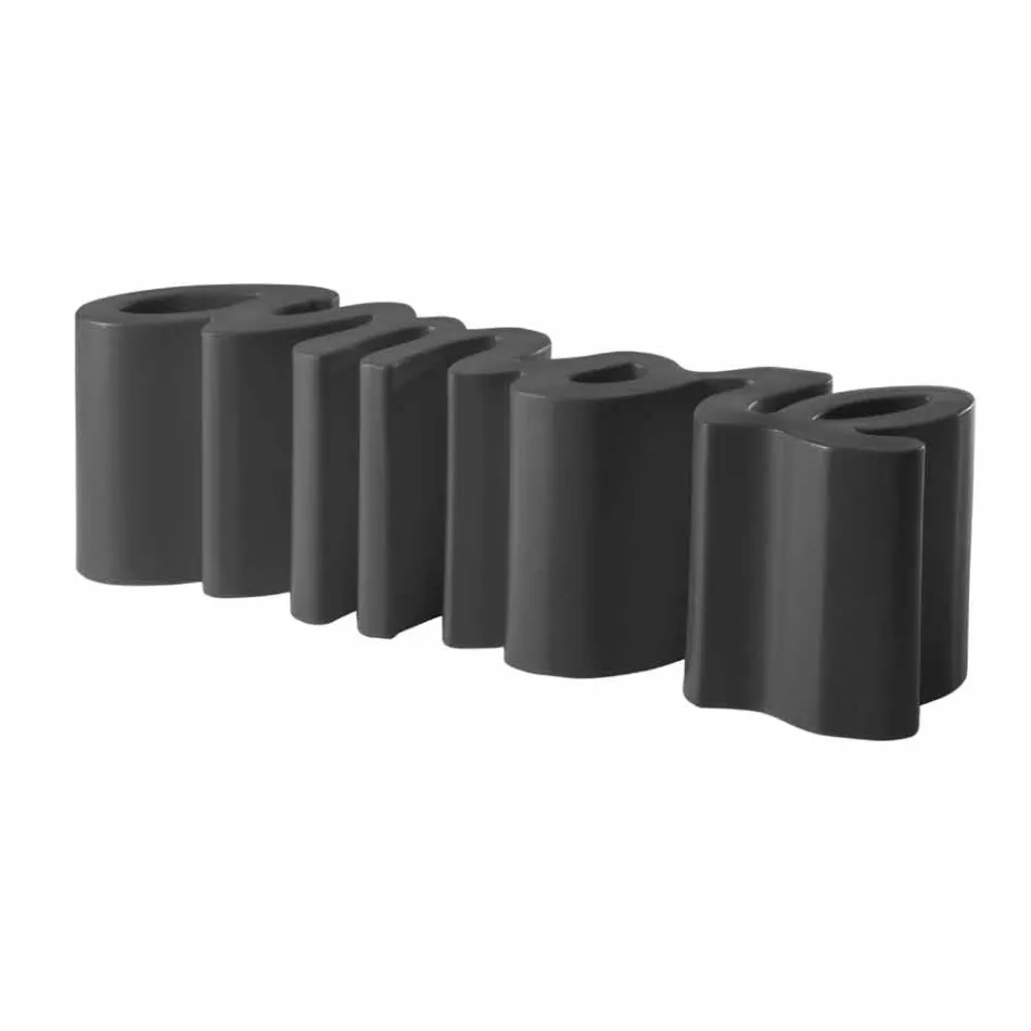 Bunte Designbank Slide Love modern in Italien hergestellt Viadurini