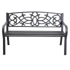 Gartenbank aus Metall mit verschiedenen Oberflächen - Stapler Viadurini