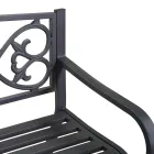 Gartenbank aus Metall mit verschiedenen Oberflächen - Stapler Viadurini