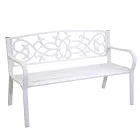 Gartenbank aus Metall mit verschiedenen Oberflächen - Stapler Viadurini