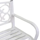 Gartenbank aus Metall mit verschiedenen Oberflächen - Stapler Viadurini