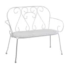 Gartenbank ganz aus Metall - Archiv Viadurini