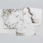 Tafel mit der Familie Bethlehem, hergestellt in Laser, hergestellt in Italien – Paola Viadurini