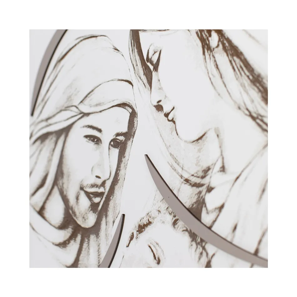 Tafel mit der lasergravierten Familie Made in Italy – Micky Viadurini