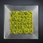 Dekoratives Wandpaneel mit künstlichen Blumen Made in Italy - Nunco Viadurini