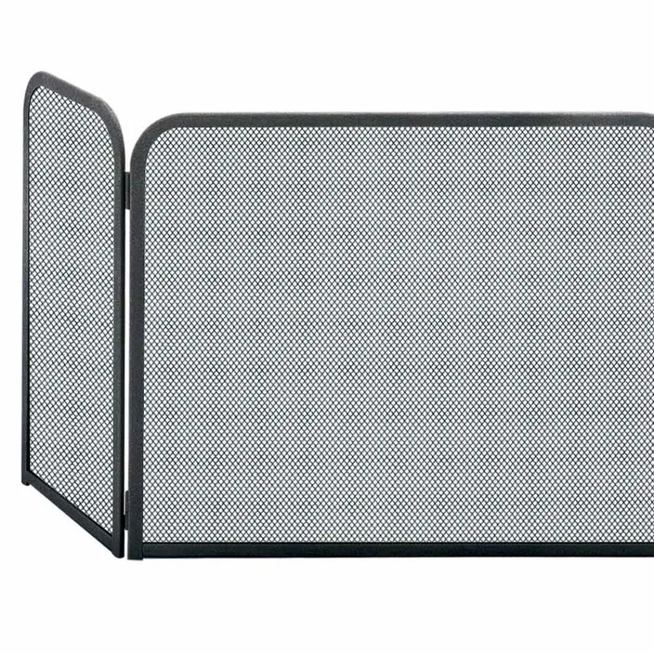 Funkenfänger mit 3 Türen. Aus Metall. Hergestellt in Italien – Kat.-Nr Viadurini