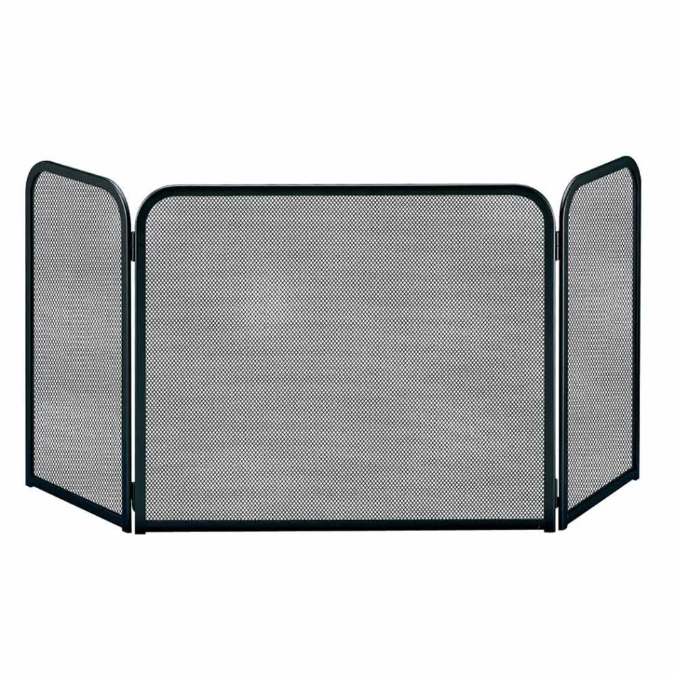 Funkenfänger mit 3 Türen. Aus Metall. Hergestellt in Italien – Kat.-Nr Viadurini