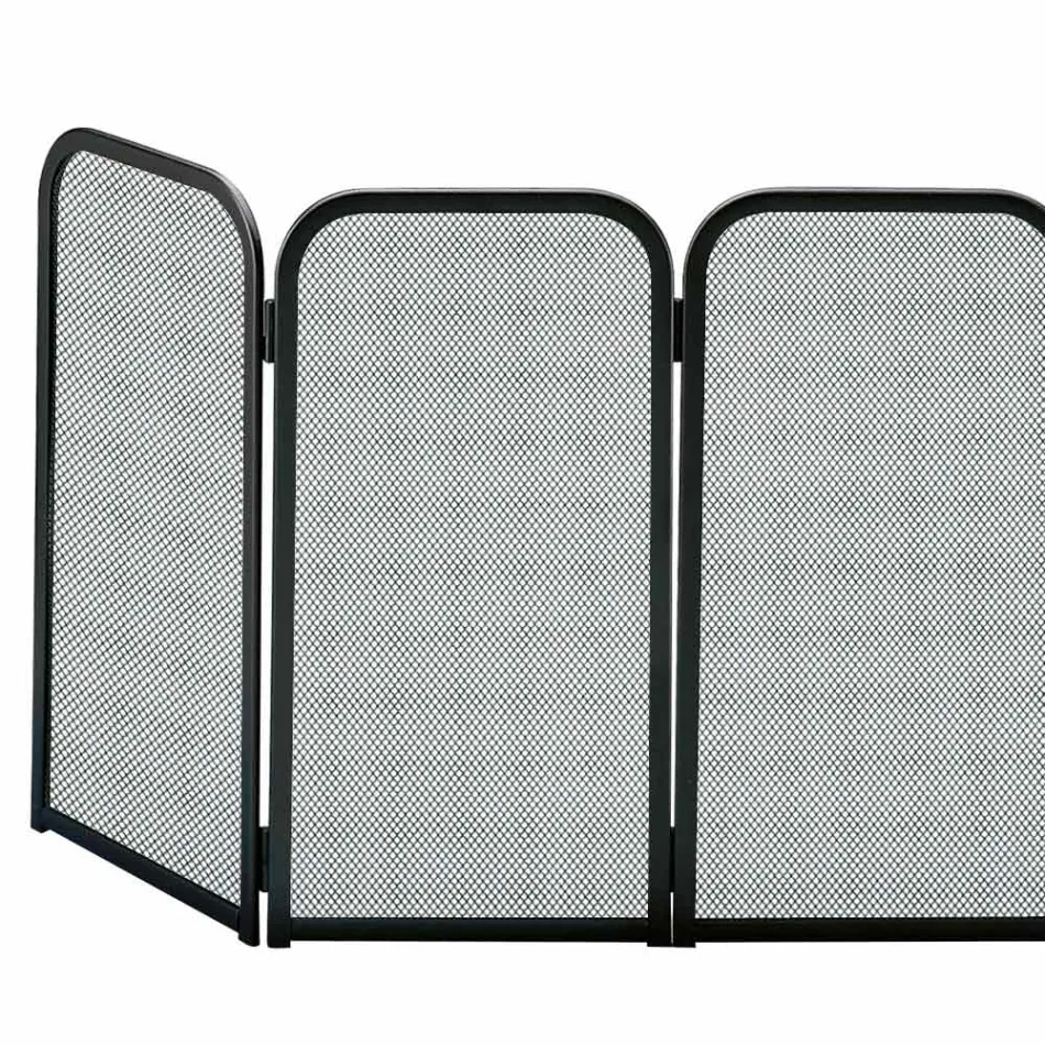 Funkenfänger mit 4 Türen aus Metall, hergestellt in Italien – Kaninchen Viadurini