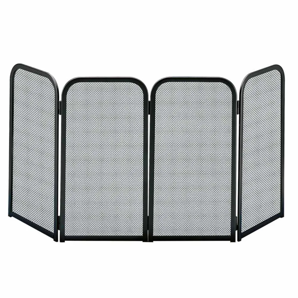 Funkenfänger mit 4 Türen aus Metall, hergestellt in Italien – Kaninchen Viadurini