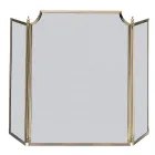 Funkenfänger mit feinem schwarzen Netz und Messing, hergestellt in Italien – Wal Viadurini