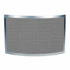 Funkenfänger mit schwarzem Netz und gebogenem Stahl, hergestellt in Italien – Saphir Viadurini