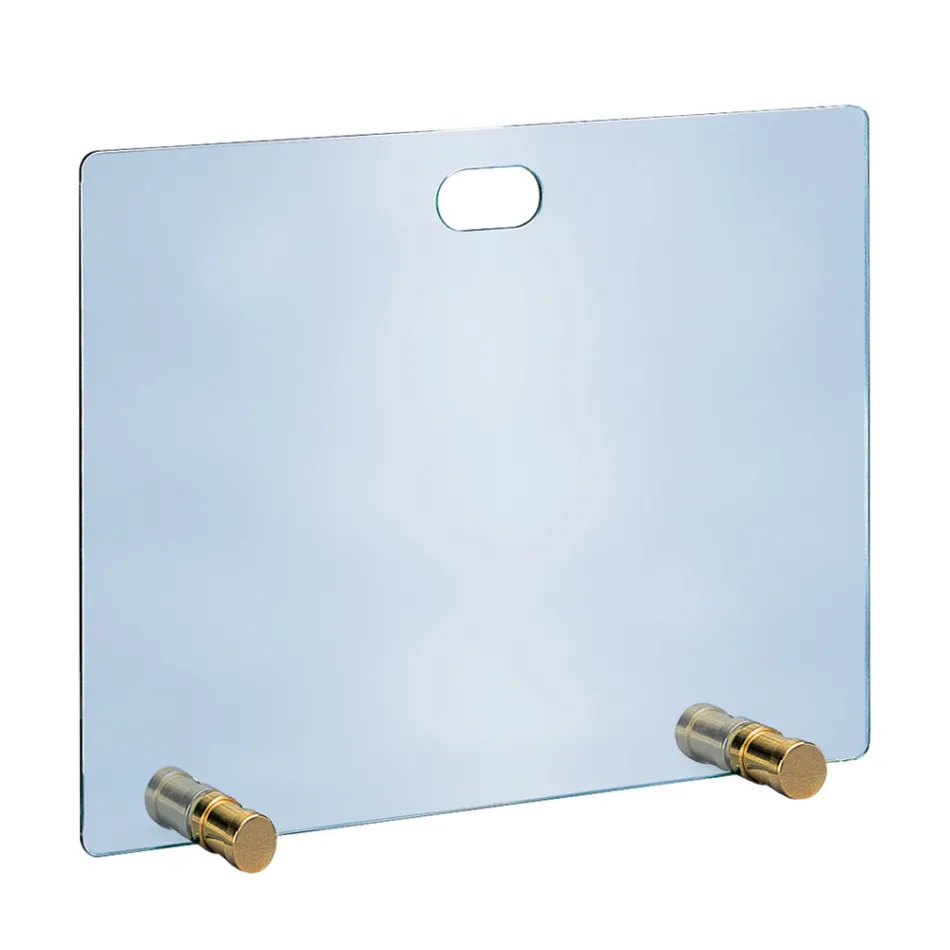 Funkenfänger aus gehärtetem Kristall und 4 Füße, hergestellt in Italien – Delfino Viadurini