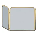 Funkenfänger aus Messing und schwarzem Netz in verschiedenen Größen, hergestellt in Italien – Iguana Viadurini