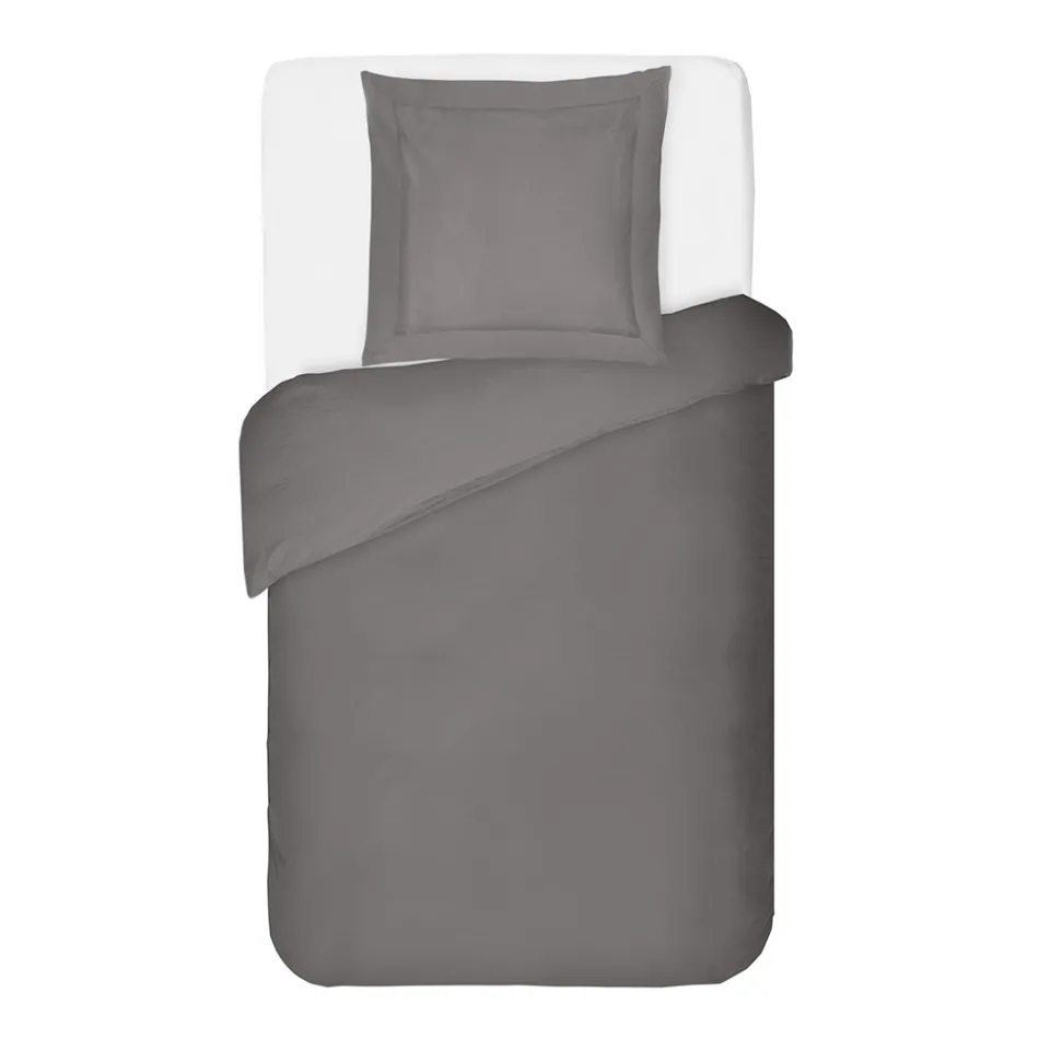 Bettbezug-Set aus 100 % Baumwollsatin mit 1 Kissenbezug, hergestellt in Italien – flauschig Viadurini