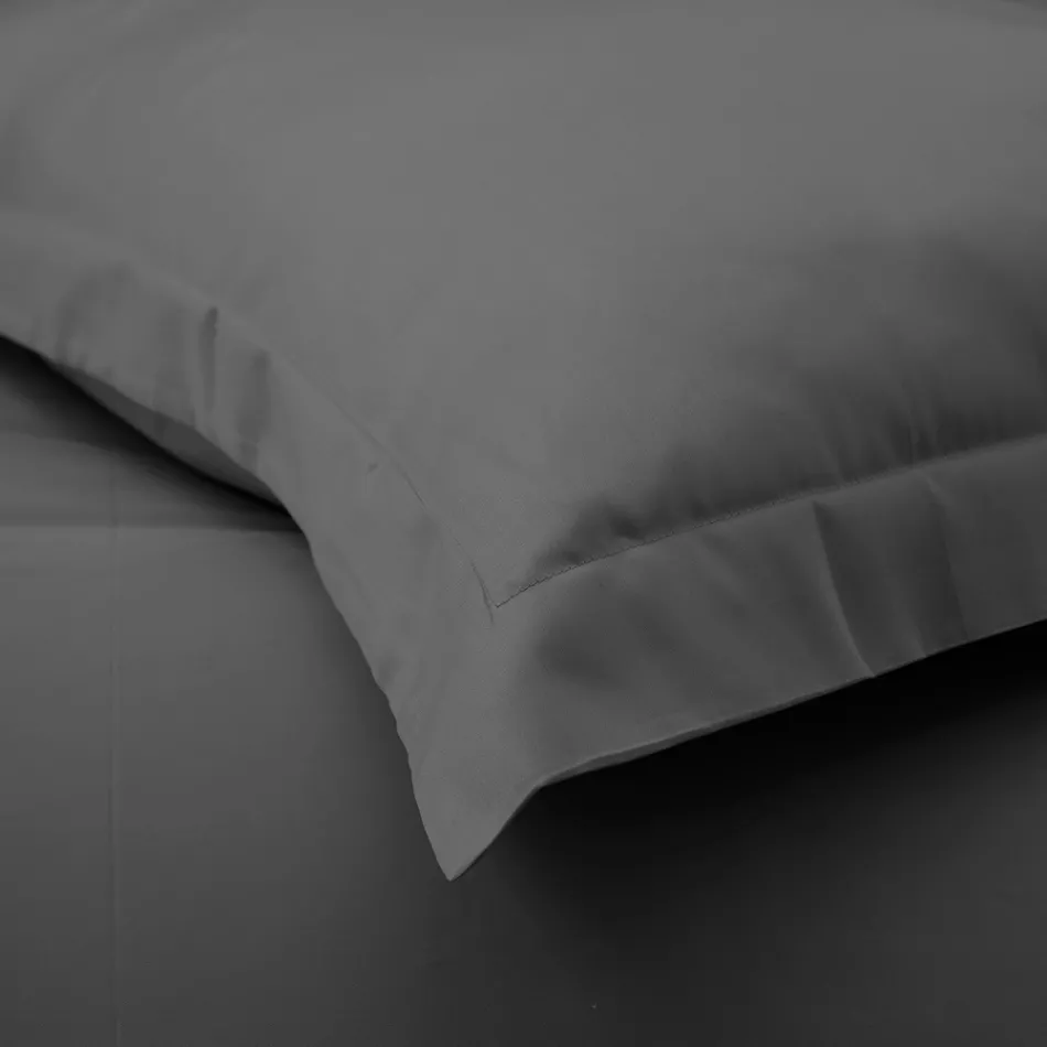 Bettbezug-Set aus 100 % Baumwollsatin mit 1 Kissenbezug, hergestellt in Italien – flauschig Viadurini