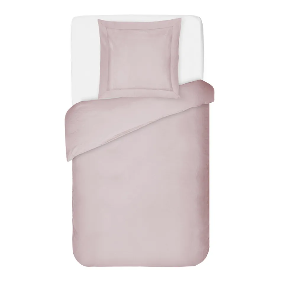 Bettbezug-Set aus 100 % Baumwollsatin mit 1 Kissenbezug, hergestellt in Italien – flauschig Viadurini
