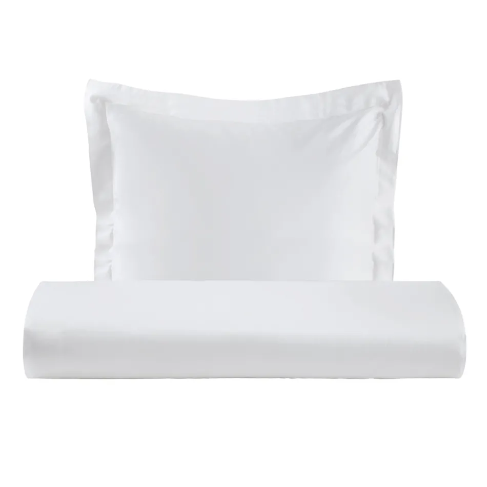 Bettbezug-Set aus 100 % Baumwollsatin mit 1 Kissenbezug, hergestellt in Italien – flauschig Viadurini