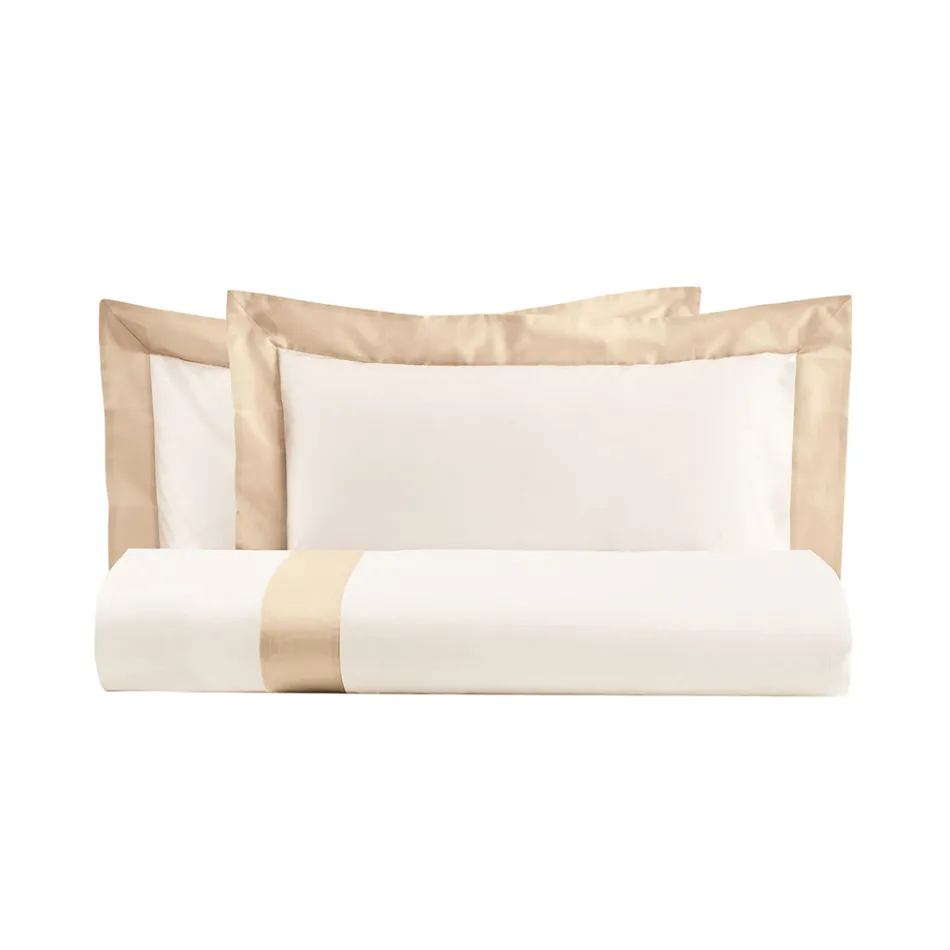 King Size-Bettbezug-Set aus 100 % Baumwolle und 10 % Baumwollsatin – Detail Viadurini