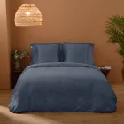 Doppelbettbezug-Set aus 100 % Baumwollsatin, hergestellt in Italien – Fluffy Viadurini