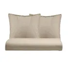 Doppelbettbezug-Set aus reiner, stückgefärbter Baumwolle mit 2 Kissenbezügen - Delicacy Viadurini