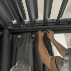 Pegola 3x4 m aus anthrazit lackiertem Aluminium mit Kurbel - Levante Viadurini