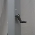 Pegola 3x4 m aus anthrazit lackiertem Aluminium mit Kurbel - Levante Viadurini