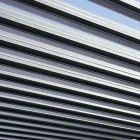 Anthrazitfarbene Aluminium-Pergola mit verstellbarem Dach - Vitta Viadurini