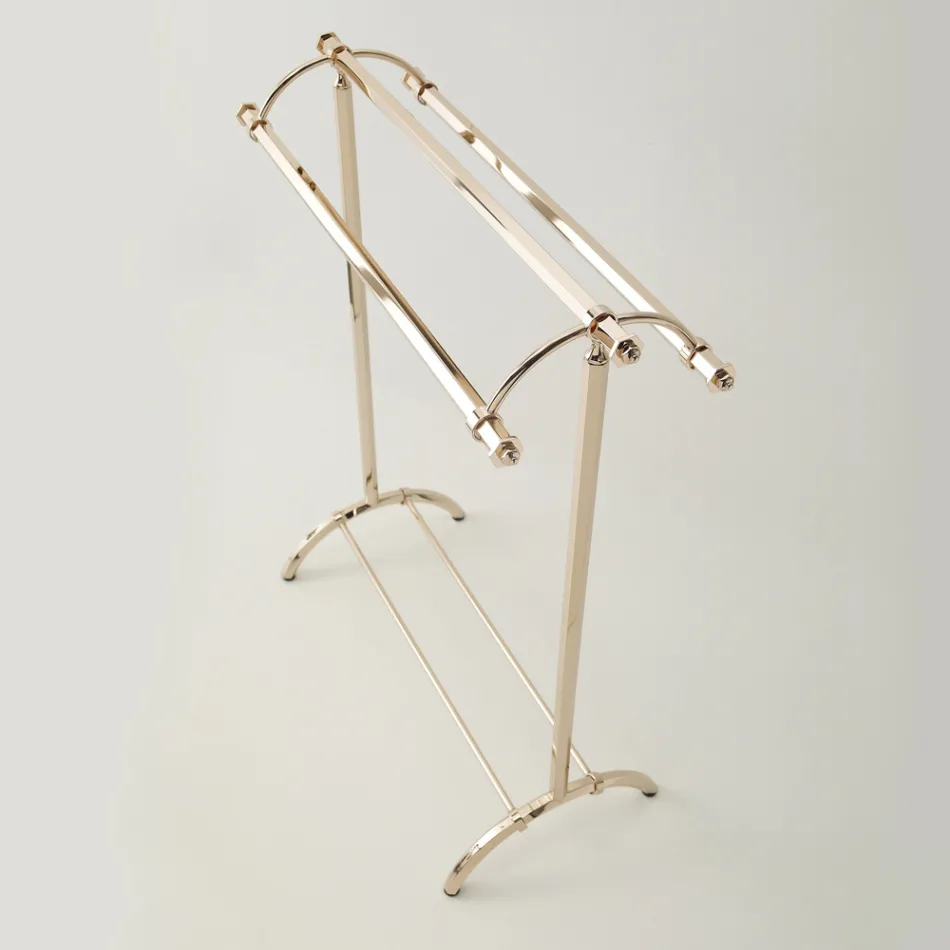 Vintage-Handtuchständer aus Messing für Badezimmer, hergestellt in Italien – Aristide Viadurini