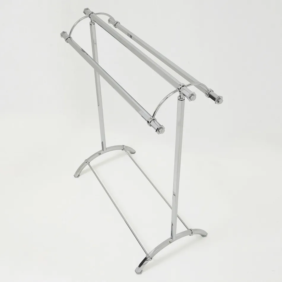 Vintage-Badezimmer-Handtuchhalter aus Messing, hergestellt in Italien – Aristide Viadurini