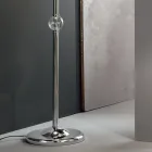Klassische Stehlampe aus handgefertigtem Rigaton-Glas und goldenem Metall - Fievole Viadurini