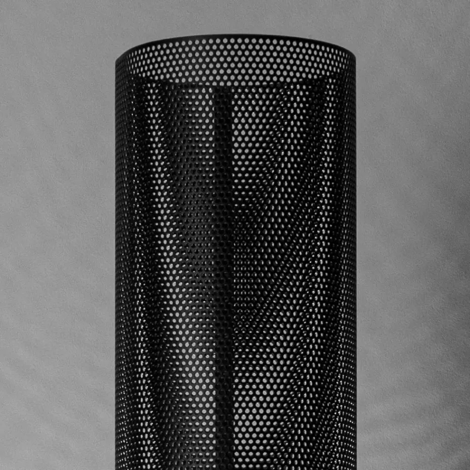 Stehleuchte mit perforiertem Metalldiffusor, hergestellt in Italien – Come Viadurini