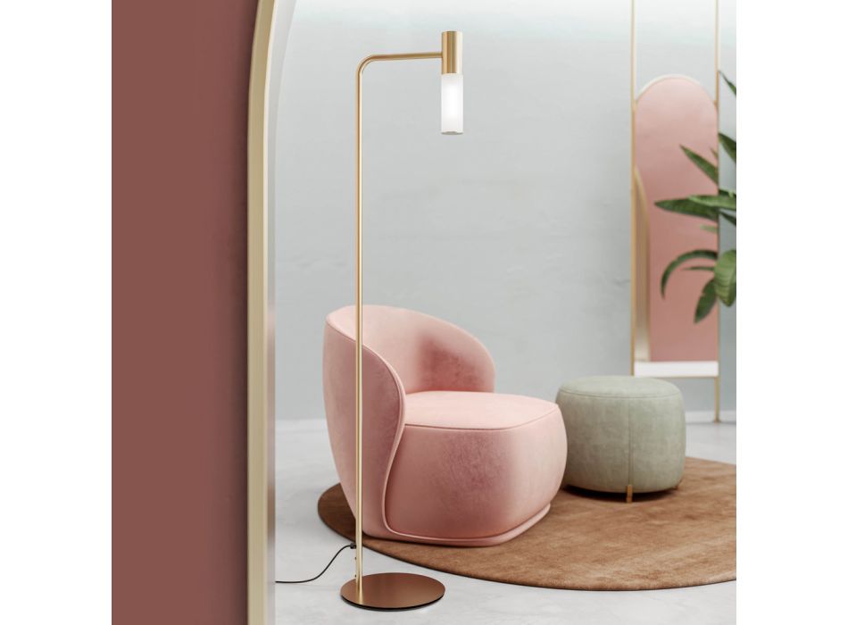 Elegante Design Stehlampe aus Messing und Glas Made in Italy - Etoile von Il Fanale Viadurini
