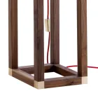 Design Stehlampe aus Onyx und Holz Grilli York in Italien hergestellt  Viadurini