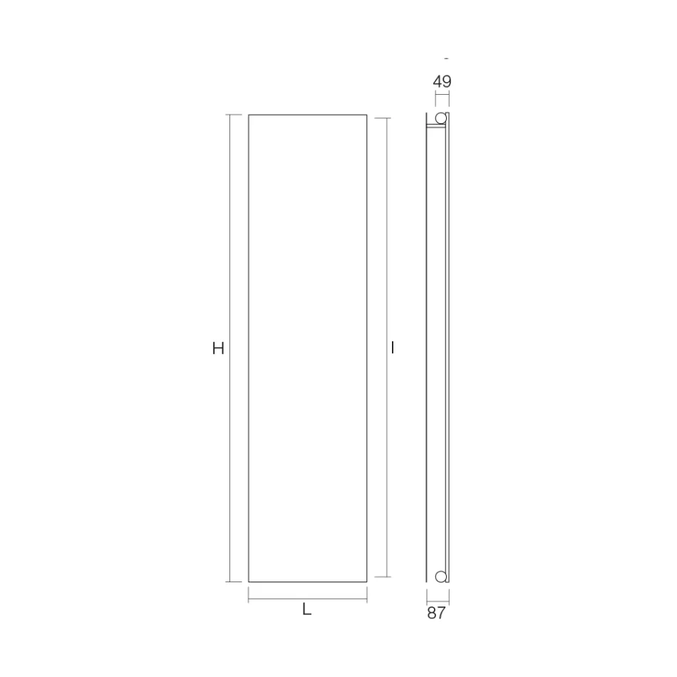Strahlungsplatte aus Kohlenstoffstahl mit Hydrauliksystem, hergestellt in Italien – Bigne Viadurini
